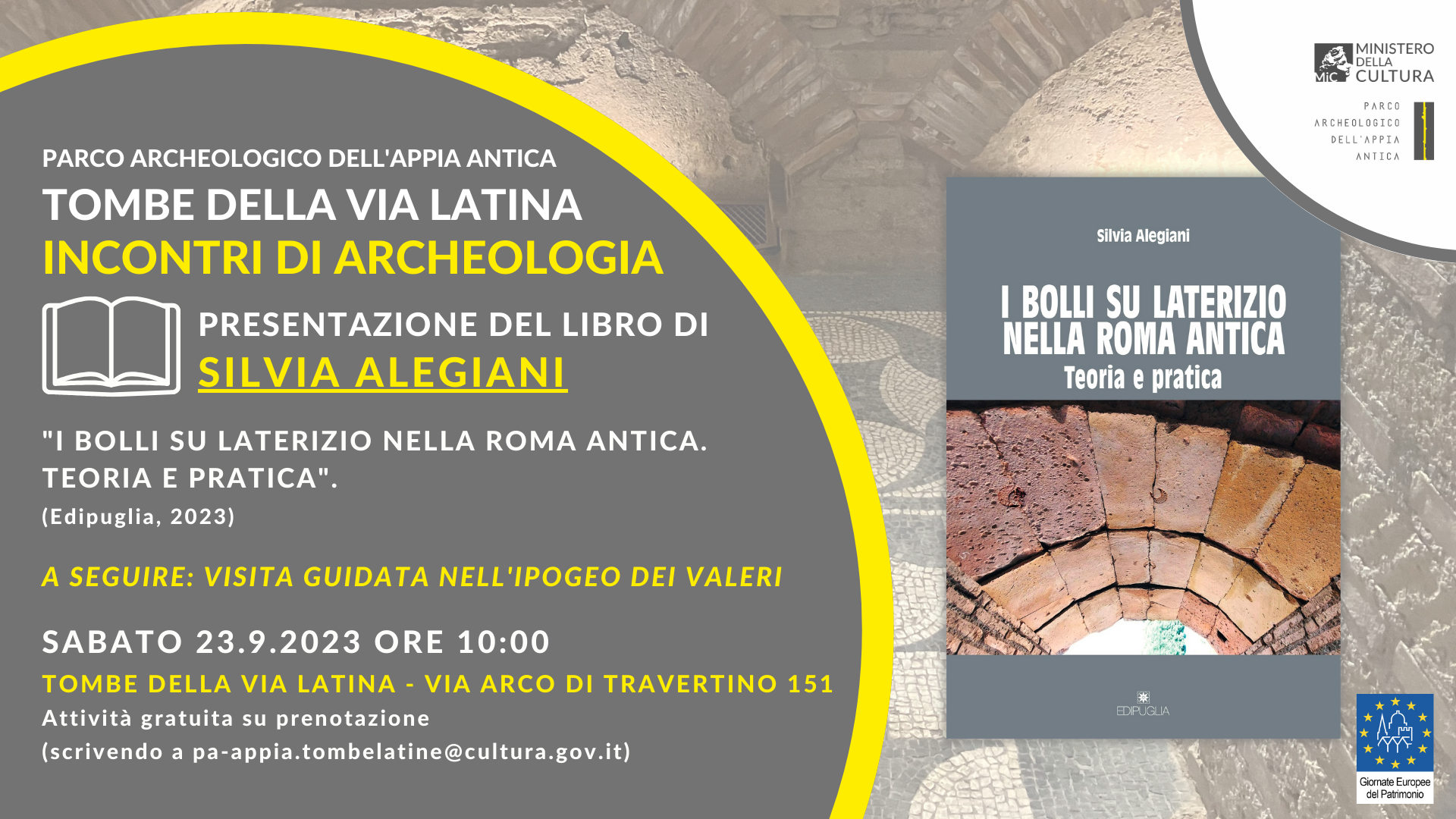 GEP 2023 | Incontri di archeologia